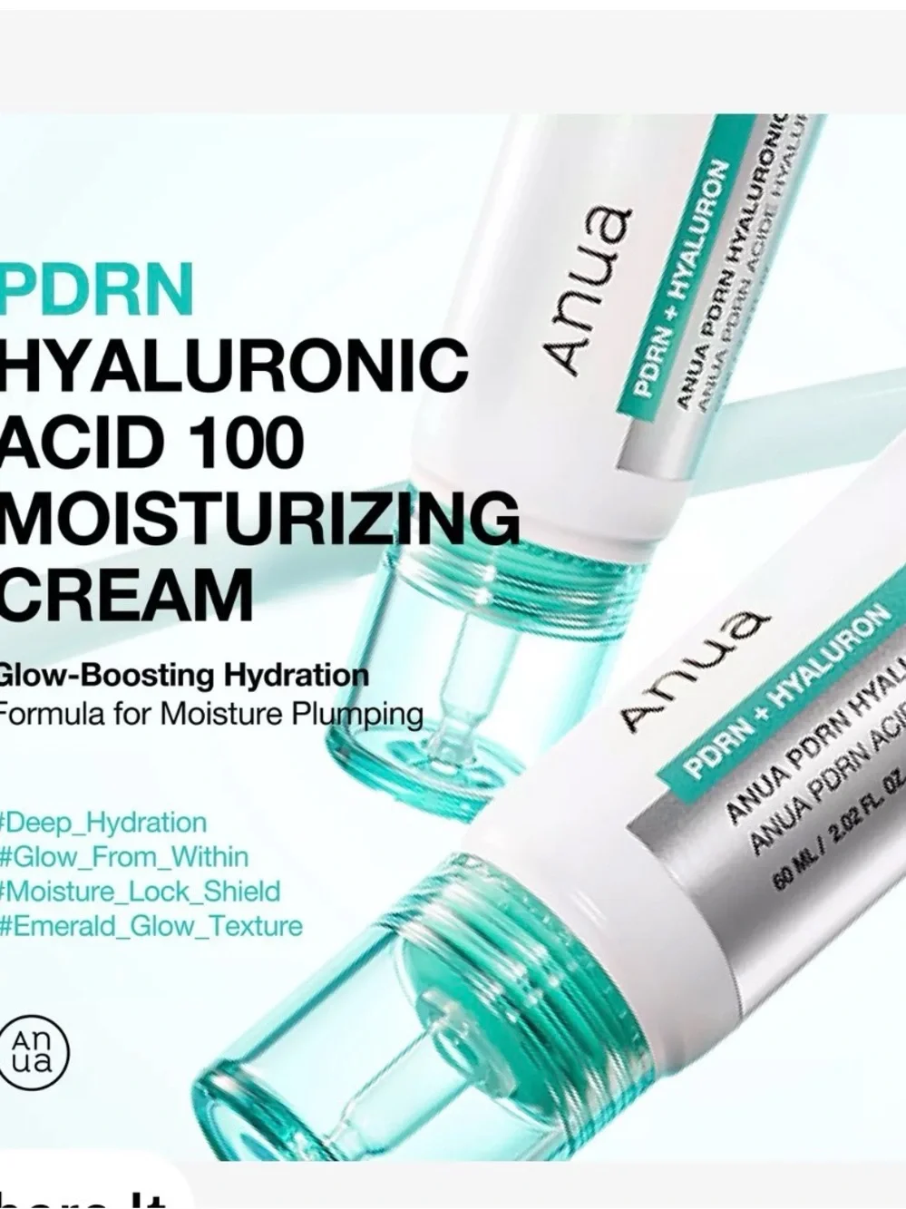 Anua 100+ Hyaluronic Acid Moisturizing Cream